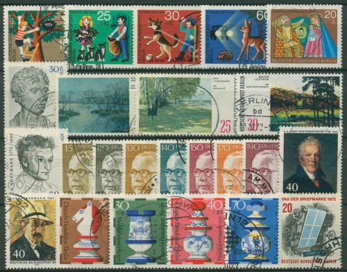 Berlin Jahrgang 1972 komplett (418/41) gestempelt (SG98581)