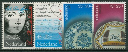 Niederlande 1978 Soziale Fürsorge Sprache& Keramiken 1115/18 gestempelt