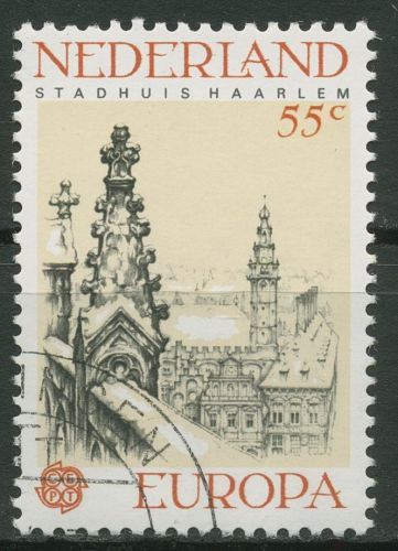 Niederlande 1978 Europa CEPT Baudenkmäler Rathaus 1120 gestempelt