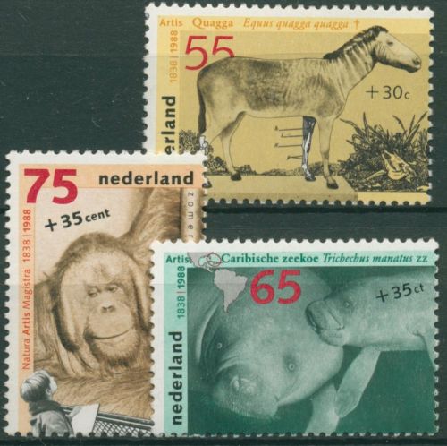 Niederlande 1988 Tiere im Amsterdamer Zoo 1339/41 postfrisch