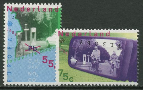 Niederlande 1988 Europa CEPT Transportmittel 1343/44 postfrisch