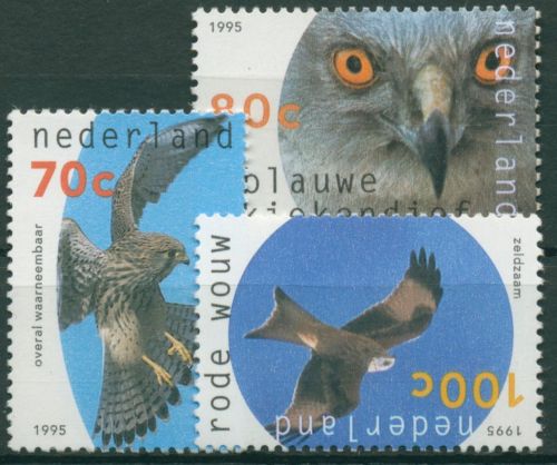Niederlande 1995 Europ. Naturschutzjahr Greifvögel 1549/51 postfrisch