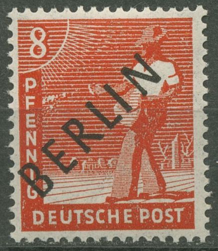 Berlin 1948 Schwarzaufdruck 3 postfrisch