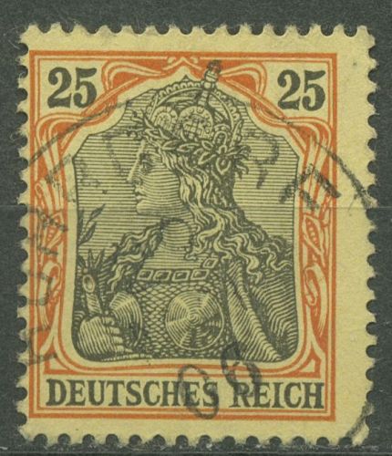 Deutsches Reich 1902 Germania ohne Wasserzeichen 73 gestempelt