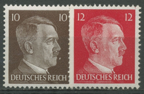 Deutsches Reich 1942 Freimarken A. Hitler 826/27 postfrisch