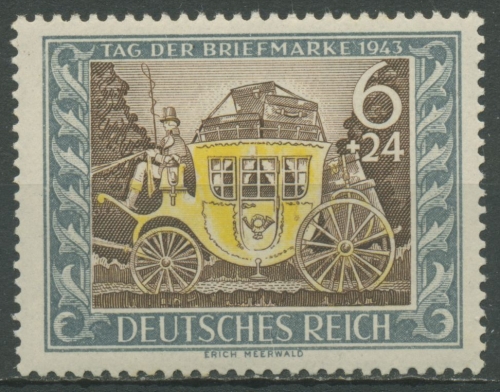 Deutsches Reich 1943 Tag der Briefmarke 828 postfrisch