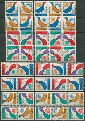 DDR 1962 Weltspiele der Jugend 901/04 ZD alle Kombinationen postfrisch (SG17)