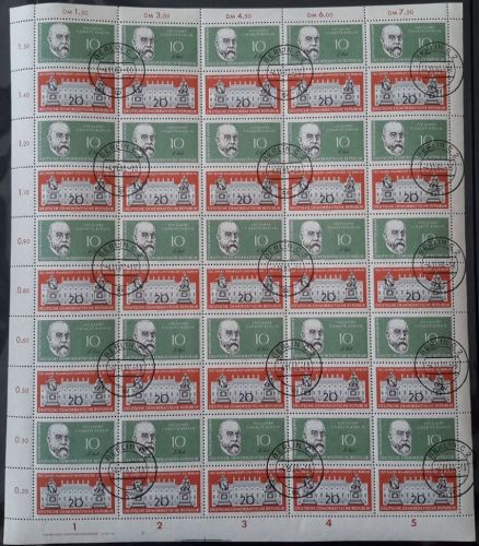 DDR 1960 Humboldt-Universität 796/97 ZD-Bogen 2 gestempelt