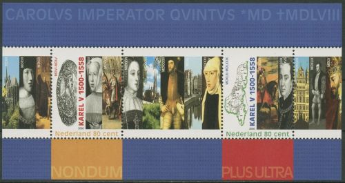Niederlande 2000 Kaiser Karl V. Block 63 postfrisch (C95783)