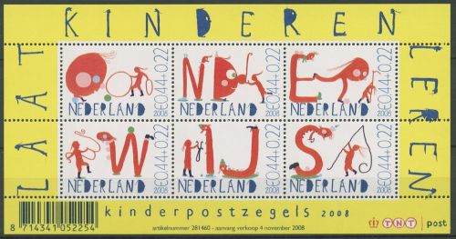 Niederlande 2008 Voor het Kind Unterricht Block 115 postfrisch (C95820)