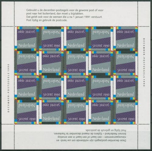 Niederlande 1990 Dezembermarke 1395 Bogen postfrisch (C66910)