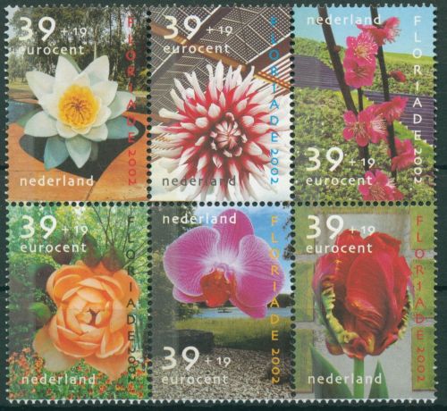 Niederlande 2002 FLORIADE' 02 Tulpe Rose Dahlie 1994/99 ZD postfrisch (C31125)