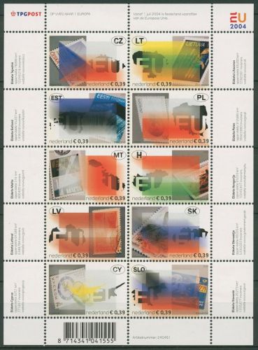 Niederlande 2004 Europäische Union EU Kleinbogen 2205/14 K postfrisch (C95872)