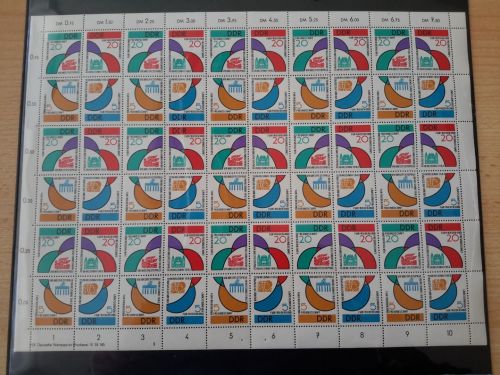 DDR 1962 Weltfestspiele Zusammendruckbogen 901/04 ZD-Bogen 3 postfrisch