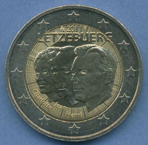Luxemburg 2 Euro 2011 Statthalter Jeans, vz/st (m4911)