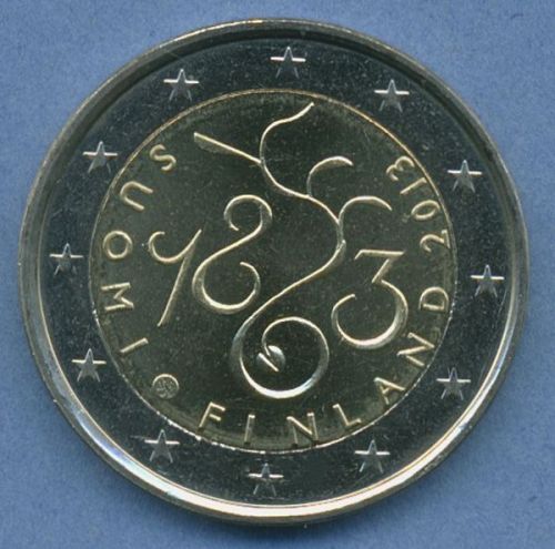 Finnland 2 Euro 2013 150 Jahre Parlament, vz/st (m4928)