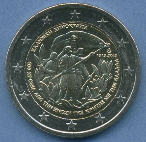 Griechenland 2 Euro 2013 Beitritt Kretas zu Griechenland, vz/st (m4933)
