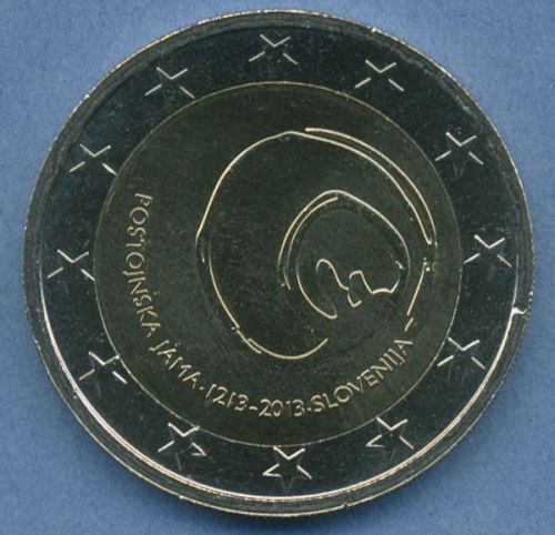 Slowenien 2 Euro 2013 Höhle von Postojna, vz/st (m4942)