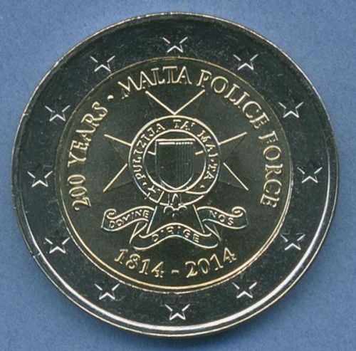 Malta 2 Euro 2014 200 Jahre Polizei, vz/st (m4958)