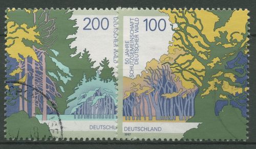 Bund 1997 Schutzgemeinschaft Wald 1918/19 gestempelt, Blockeinzelmarken