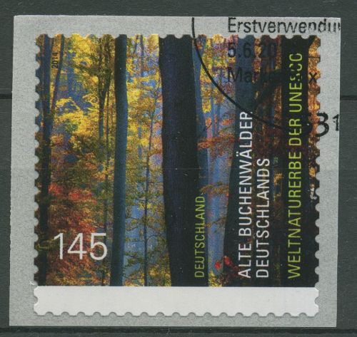 Bund 2014 UNESCO Buchenwald 3087 gestempelt