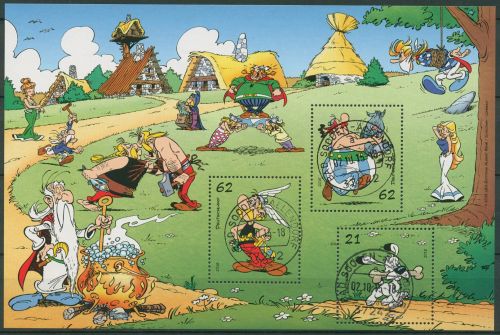 Bund 2015 Asterix und Obelix Block 80 mit TOP-Stempel (C98994)