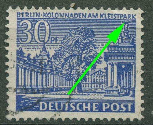 Berlin 1949 Berliner Bauten mit Plattenfehler 51 I gestempelt