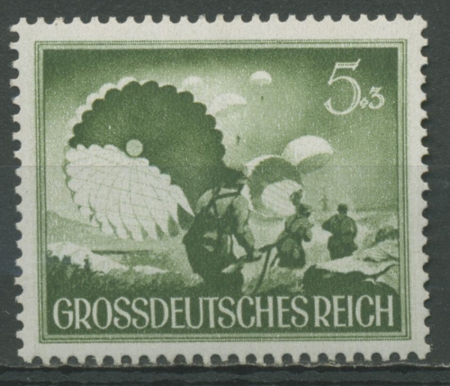 Deutsches Reich 1944 Tag d. Wehrmacht senkrechte Gummiriffelung 875 x postfrisch