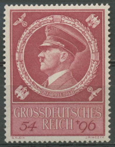 Deutsches Reich 1944 55. Geburtstag von A. Hitler 887 postfrisch