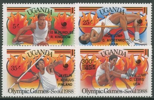 Uganda 1989 Gewinner der Olymp. Sommerspiele Seoul 638/41postfrisch