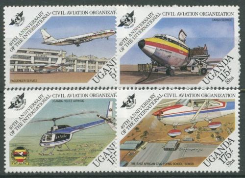 Uganda 1984 Int. Organisation für Zivilluftfahrt 402/05 postfrisch