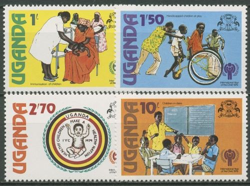 Uganda 1979 Int. Jahr des Kindes Schule Medizin 203/06 postfrisch