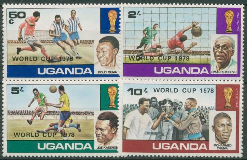 Uganda 1978 Fußball WM Argentinien, Aufdruck World Cup 183/86 A postfrisch