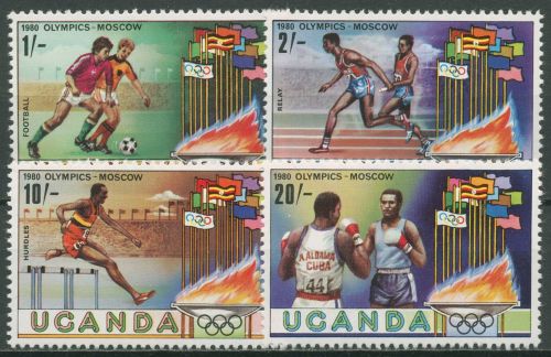 Uganda 1980 Olympische Spiele Moskau 278/81 postfrisch