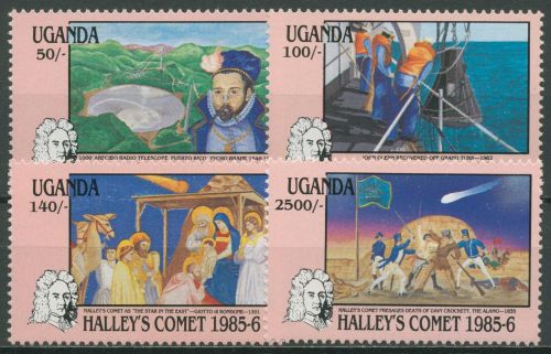 Uganda 1986 Wiederkehr des Halleyschen Kometen 470/73 postfrisch
