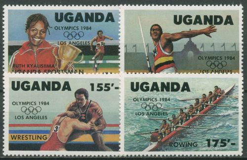Uganda 1984 Olympische Sommerspiele Los Angeles Rudern Ringen 397/00 postfrisch