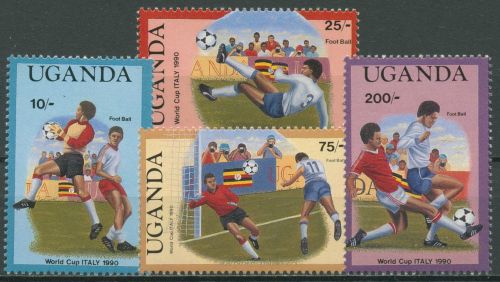 Uganda 1989 Fußball-WM '90 in Italien Spieler 643/46 postfrisch