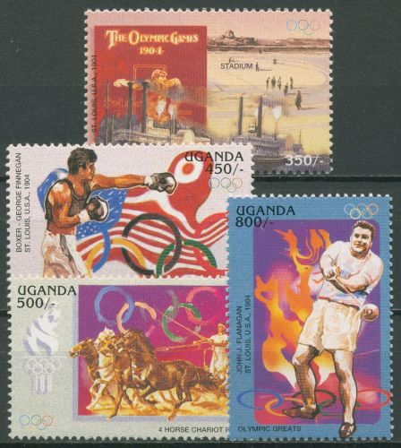 Uganda 1996 100 Jahre Olympische Spiele der Neuzeit 1757/60 postfrisch