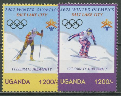 Uganda 2002 Olympische Winterspiele Salt Lake City 2465/66 postfrisch