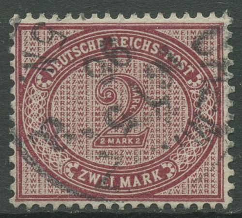 Deutsches Reich 1875 Ziffer im Oval 37 e gestempelt geprüft