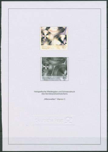 Bund 2017 Mikrowelten Schwarzdruck/Hologramm SD 40 a. Jahrbuch (G80273)