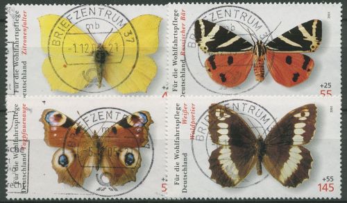 Bund 2005 Wohlfahrt Schmetterlinge 2500/03 gestempelt