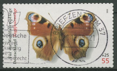 Bund 2005 Wohlfahrt Schmetterlinge 2504 gestempelt