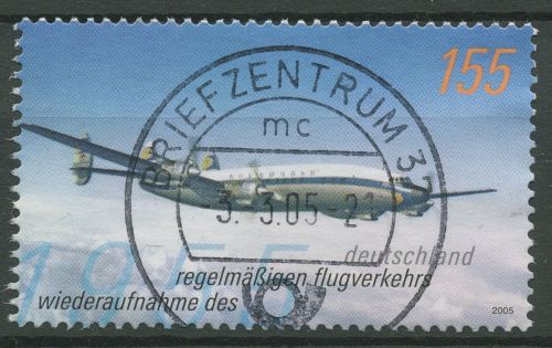 Bund 2005 Lufthansa Flugzeug 2450 gestempelt