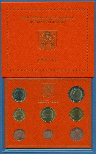 Vatikan KMS 2016 original Kursmünzensatz im Folder, Stempelglanz (m1677)