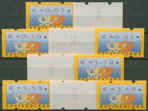 Bund ATM 2002 Versandstellensatz mit Rollen-Nr. 4.1 VS 1 Nr. postfrisch