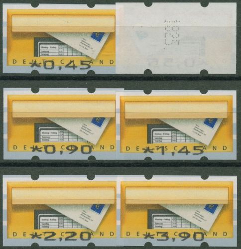 Bund ATM 2002 Werteindruck-Type der Nr. 6/7 (Satz VS 13) 5 F I Nr. postfrisch