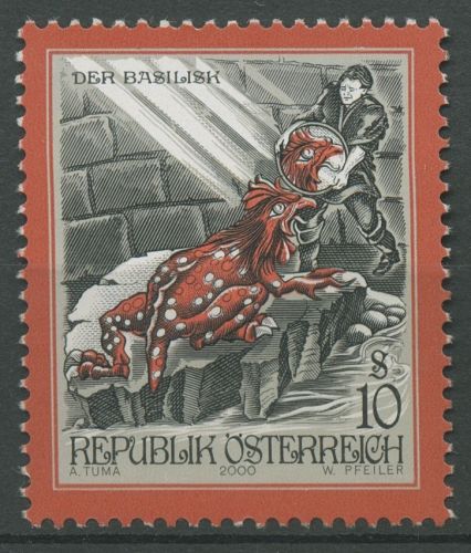 Österreich 2000 Sagen Legenden Basilisk von Wien 2303 postfrisch
