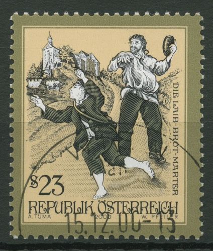 Österreich 2000 Sagen Legenden Laib-Brot-Marter 2324 gestempelt