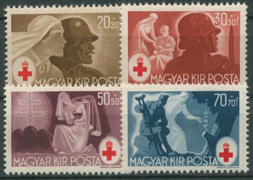 Ungarn 1944 Rotes Kreuz 749/52 postfrisch